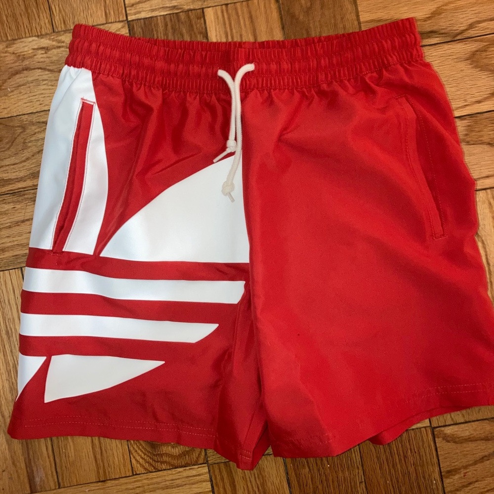 Adidas Red swim shorts shorts